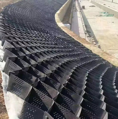 Geocelha HDPE para estabilização de cascalho e reforço de parede de retenção