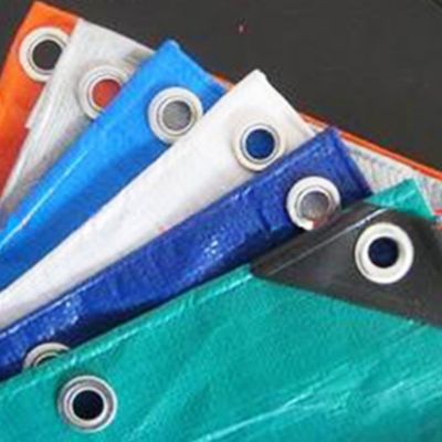Folha de lonas personalizadas para barracas de lago de peixe 240GSM lonas para carrinhos de carro Trailer Cover impermeável PE