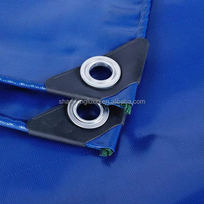 Folhas de lonas de madeira azul prateada PE, resistentes a rasgos, para proteção exterior