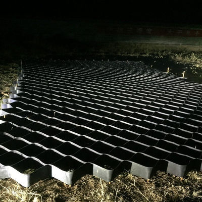 330mm-1000mm Distância de solda Geocell Paver de rede de solo para pista de cascalho Honeycomb