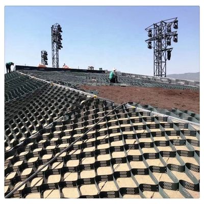 DISTANÇA DE SOLDA 330 mm-1000 mm Geocell HDPE para controlo da erosão e estabilização das estradas