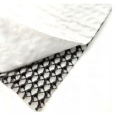 HDPE Mesh 3D Drainage Composite Composite Geo Net Geonet Preto Branco para suas necessidades