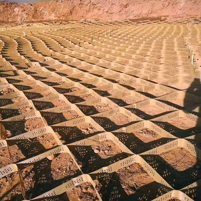 Geocelha de plástico HDPE para proteção de inclinação em rede de terra de hotéis de cor preta