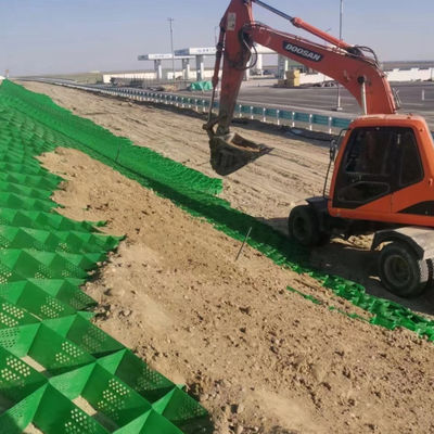 Geocelha de plástico HDPE para proteção de inclinação em rede de terra de hotéis de cor preta