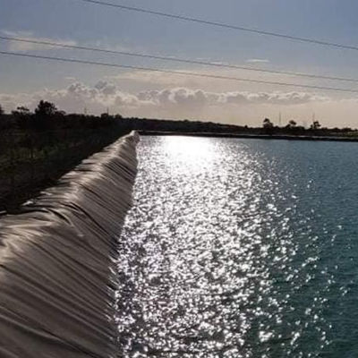 1 mm HDPE Geomembrane Liner para Peixe Rabanete Farm Lagoa Vida útil 10 Anos