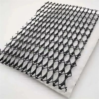 Largura 2m-4m Geotextil composto Plásticos Geonet Rede de drenagem para soluções de projetos