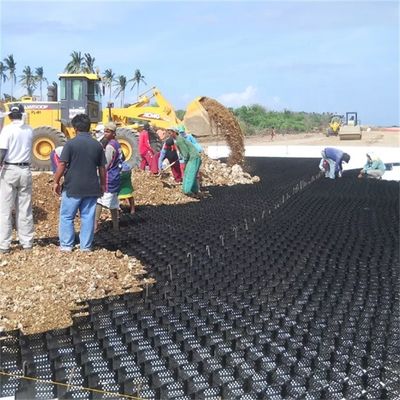 1000-1420N / 10CM Resistência à descascagem Geocélulas de HDPE para vias de grava