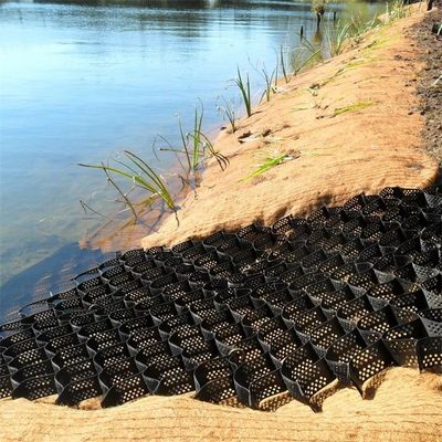 1.1mm 1.7mm Geo Cell Erosion Control para estabilização de encosta e reforço do solo