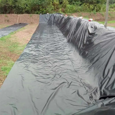 Folha de geomembrana duplo liso de HDPE para revestimentos de impermeabilização de lagoas Largura 1m-8m