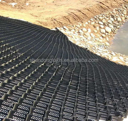 Capacidade de solução de projeto de porão rodoviário Projeto de modelo 3D com geocell de grade de cascalho