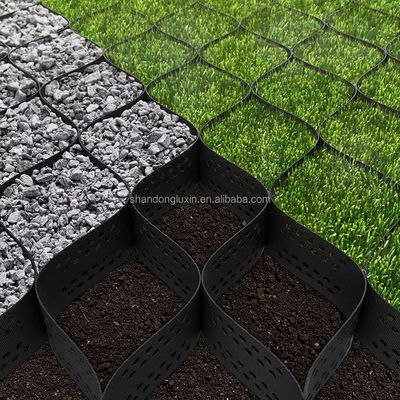 Capacidade de solução de projeto de porão rodoviário Projeto de modelo 3D com geocell de grade de cascalho
