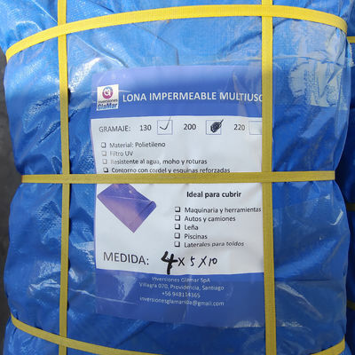 Revestimento de PE Tecidos de telhado Retardantes de Chama Tarpas Tenda Tarpaulin de plástico Impermeável