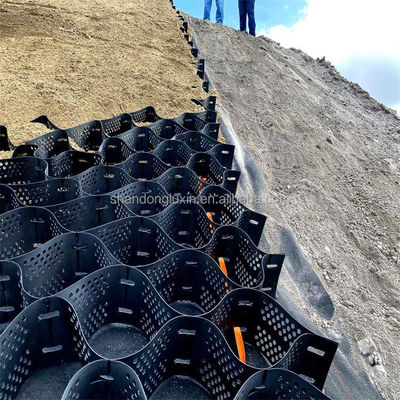 Instalação no local Serviço pós-venda Rede de cascalho geocelular quente para construção de barragens