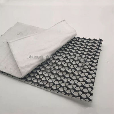 Comprimento personalizado Negro Branco Rede de drenagem da base da estrada Rede geocomposta Rede composta 3d Geonet