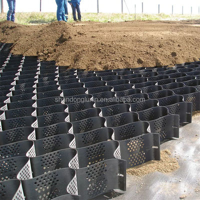 Geocelha de HDPE texturizada e perfurada para reforço do solo em alturas de 50 mm-200 mm