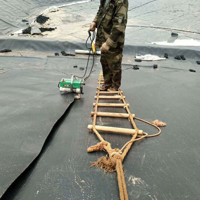 Anti-UV HDPE Liner de lago 1 mm comprimento 50-200m para aterros sanitários 0,7 mm Geomembranas impermeáveis