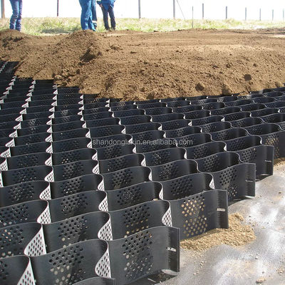 Geocelha HDPE para estabilização de cascalho e reforço de parede de retenção
