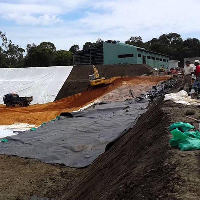 Amostra fornecida Geomembrana de HDPE para tanque de lago, revestimento de barragem, piscina, piscinas, piscinas de peixe