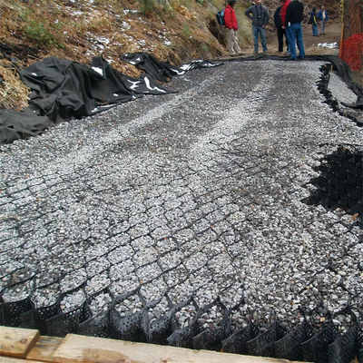 Grelha de terra de geocélula de plástico HDPE para estabilização de inclinação Distância de soldagem 330mm-1000mm