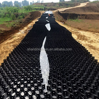 Grelha de terra de geocélula de plástico HDPE para estabilização de inclinação Distância de soldagem 330mm-1000mm