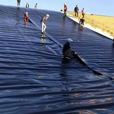 Geomembrana verde para tanque de lago artificial impermeável revestimento de barragem HDPE personalizado