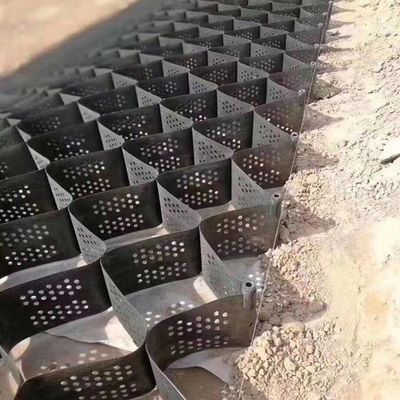 Estrada Subterrâneo Honeycomb Plástico Estabilizado Gravel Paving Grid Geocell para entrada