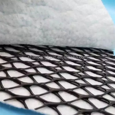 50m/100m comprimento malha de HDPE 3D composta drenagem composta geo rede em preto branco