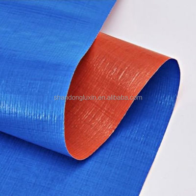 Tela azul PE revestida de LDPE para carga de camião cobrindo telha de PVC impermeável