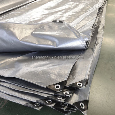 Folha de lonas de PE de tecelagem de HDPE laminada de LDPE para cobertura de barracas e camiões à prova d'água