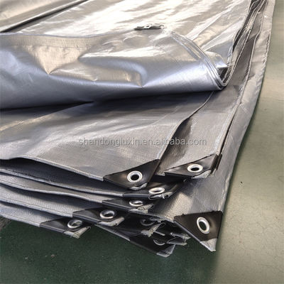 Folha de lonas de PE de tecelagem de HDPE laminada de LDPE para cobertura de barracas e camiões à prova d'água