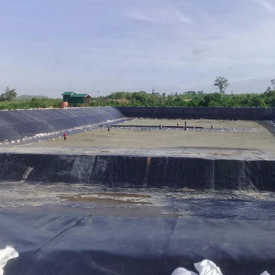 Geomembrana de alta densidade para lagoa de peixe 1mm 2mm 3mm superfície lisa
