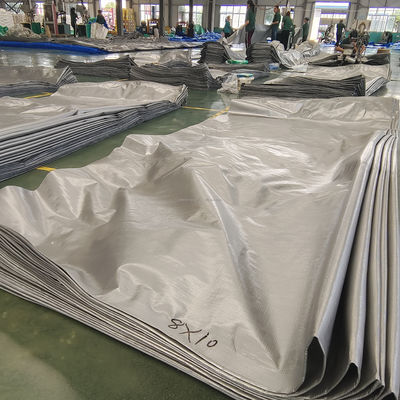 Rolo de folhas de lonas de PE de 50 a 300 gm, com elevada resistência à tração e resistência ao rasgo