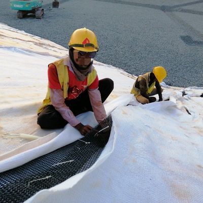 Geonet de drenagem composta com adesivo geotextil e espessura de 8 mm certificado ISO9001