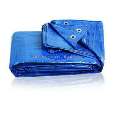 50-300gm Plaid Style Material de lonas PE personalizado para cobertura de caminhão