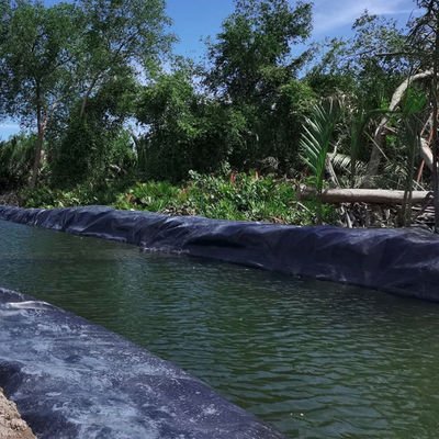 0.3mm-3.0mm Espessura Geomembrana de HDPE para barragem Liner Reservatório de mineração Laguna de fazenda de camarão