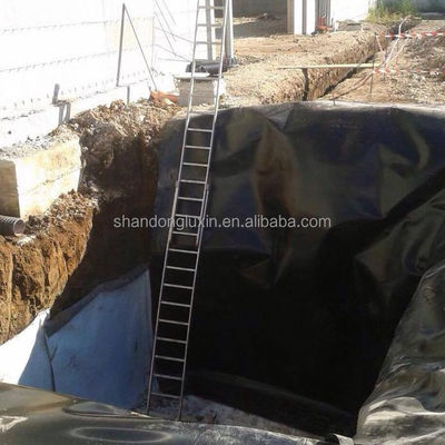 0.3mm-3.0mm Espessura Geomembrana de HDPE para barragem Liner Reservatório de mineração Laguna de fazenda de camarão
