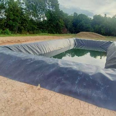 Peixe Farm Poço Liner Geomembrana HDPE comprimento 50-200m Preto Branco Azul Verde personalizado