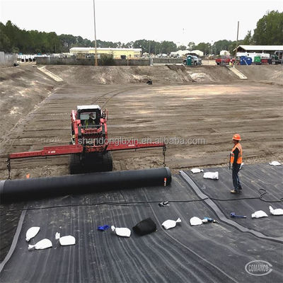 Geomembrana de superfície dupla lisa de HDPE para revestimento de lago de peixes 0,5 mm 1 mm 0,75 mm 1,5 mm 2 mm