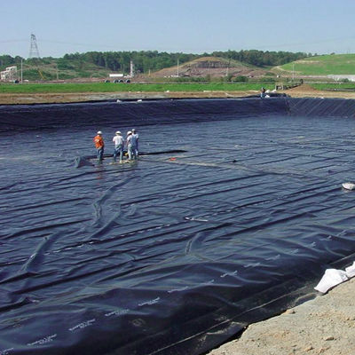 Superfície dupla lisa/texturizada HDPE Geoliner para a Indonésia Peixe Farm Lagoa 1m-8m Largura