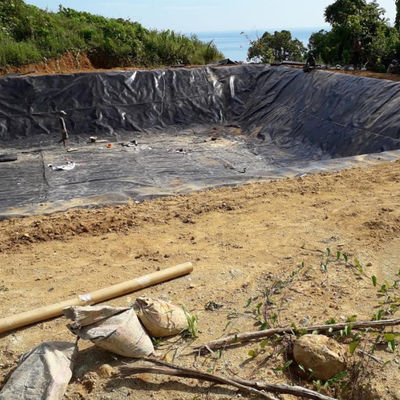 comprimento 50-100m/rolo revestimento da lagoa revestimento da barragem 1.5mm Hdpe Geomembranas para agricultura
