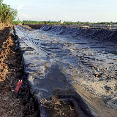 Comida Anti-UV Hdpe Liner de lago 0,5 mm 1 mm 1,5 mm 2 mm Geomembrana para tanque da fazenda de peixes da barragem