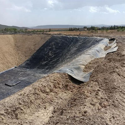 500 Microns HDPE Liner de barragem de lago para a fazenda Earch Dam Lining no Quênia espessura 0,2mm-3mm