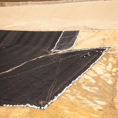 Liner de lago de peixe com geomembrana dobrável em preto ou cor personalizada para criação de caranguejos