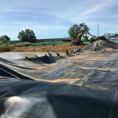 Agricultura de peixes Lagoa Barragem Lixeira de aterros HDPE Geomembrana 0,5 mm 0,75 mm 1,0 mm 1,5 mm 2,0 mm 3,0 mm