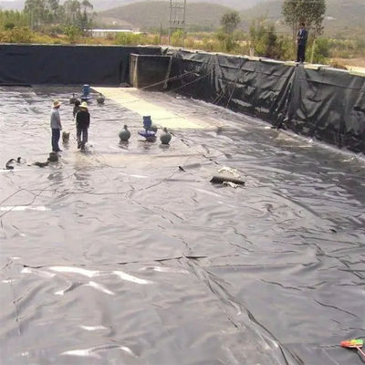 Geomembrana de dupla superfície lisa de 0,5 mm LDPE LLDPE HDPE para revestimento de barragens da indústria pesqueira
