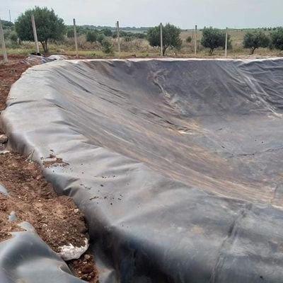 Geomembrana brilhante para revestimento exterior de canais e hidráulica de plástico HDPE