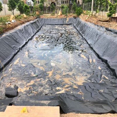 Espessura 0,3 mm-3,0 mm Geomembrana Liner de lago para tanque de lago artificial de HDPE preto