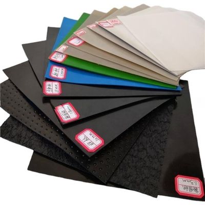 Espessura 0,2 mm-3 mm Folha de HDPE azul 15-20 Mil Folha de plástico impermeável de alta elongação