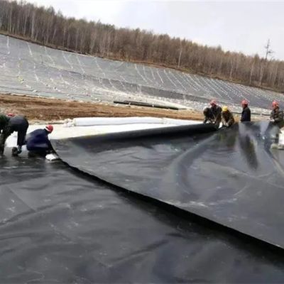 Revestimento de tanques de aquicultura de geomembrana de HDPE branco para tanques de peixes e de longa duração