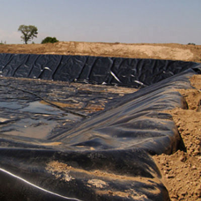 Projeto de geomembrana azul de polietileno HDPE impermeável de 0,75 mm para piscina